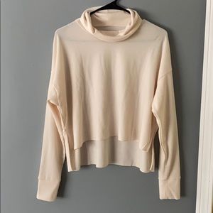 American Eagle cropped cowl neck long sleeve